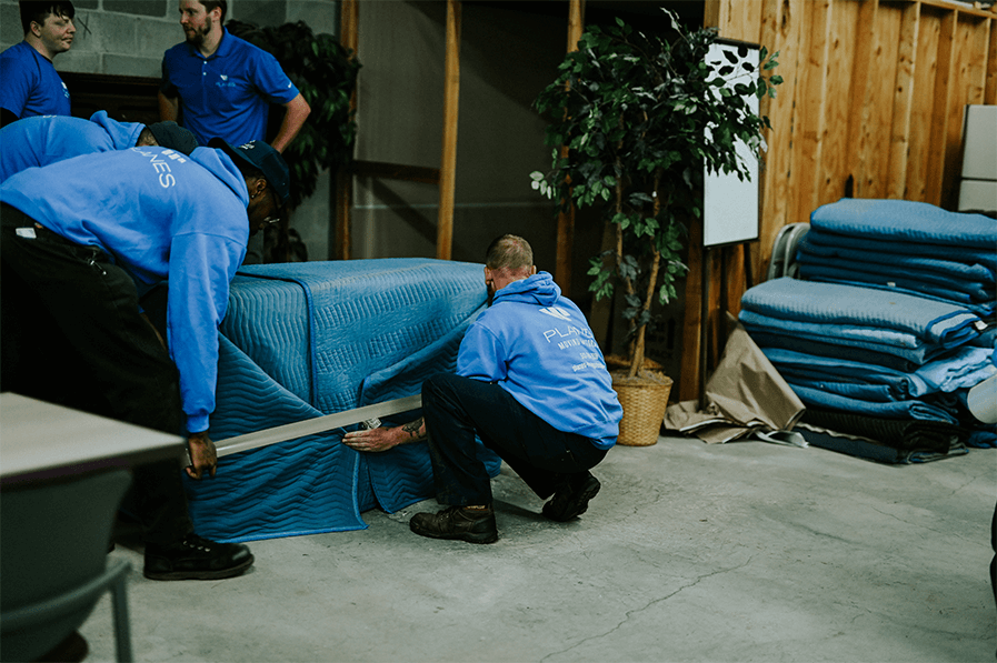 planes wrapping couch