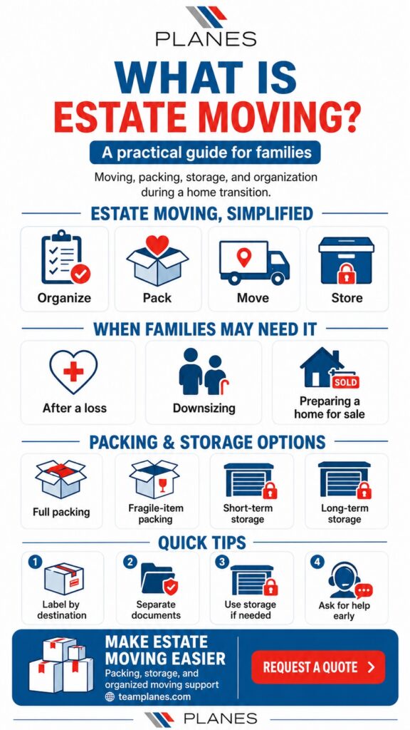 What Is Estate Moving Infographic